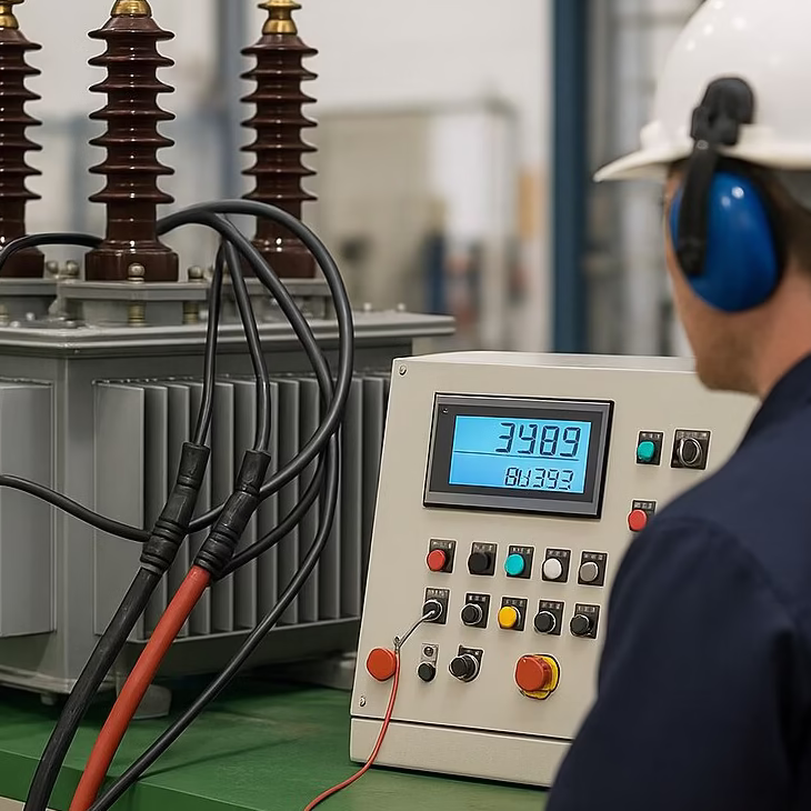 mesure de la tension de court circuit en laboratoire